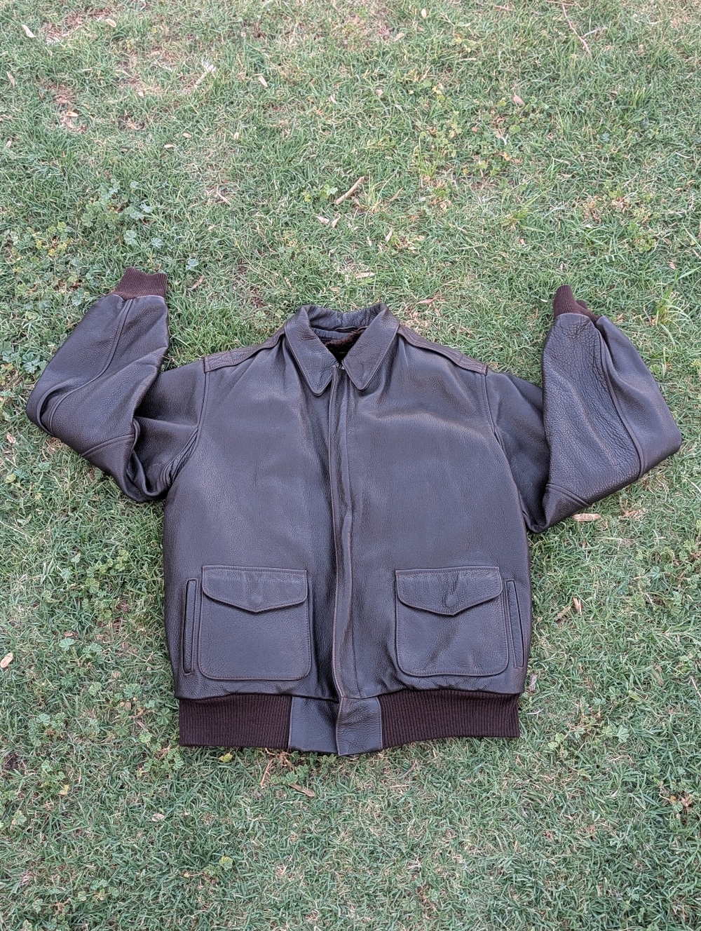 Vintage Lim’s Tailor A-2 Custom Leather Flight Jacket | Men’s XL | Blood Chit